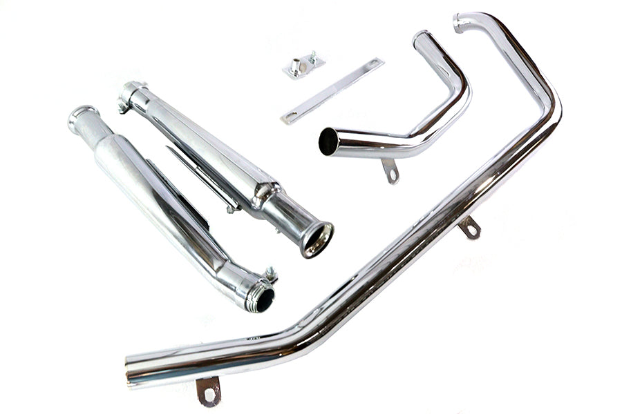 HARLEY Evolution Upsweep Megaphone Kit starr Passend für 1986-2017 FXST, 1986-2017 FLST,