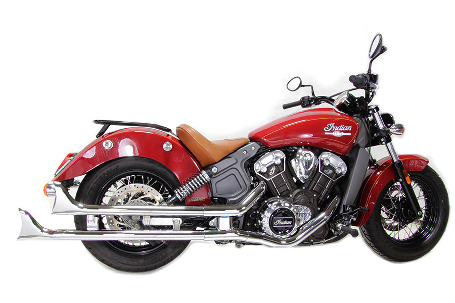 HARLEY Indian Straight Fishtail Set Chrom Passend für Scout Modelle ab 2015,