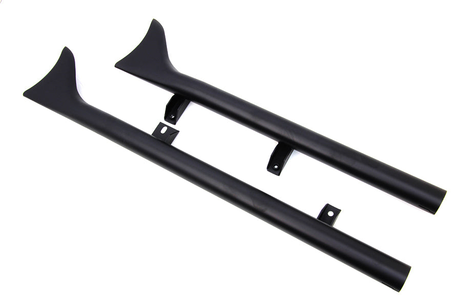 HARLEY Indian Straight Fishtail Set Schwarz passend für Scout Modelle ab 2015,