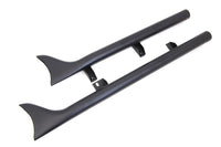 HARLEY Indian Straight Fishtail Set Schwarz passend für Scout Modelle ab 2015,