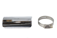 HARLEY 4 Zoll Auspuff Hitzeschild Chrom Passend für 0- Custom, für 1-3/4 Rohre"