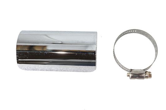 HARLEY 4 inch Exhaust Heat Shield Chrome Fits 0-  Custom, for 1-3/4 pipes"