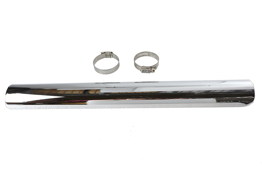 HARLEY 18 Zoll Auspuff Hitzeschutz Chrom Passend für 0- Custom, für 2 Rohre