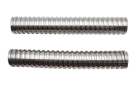 HARLEY Flexibler Edelstahlauspuffabdeckung passend für 1941-1965 FL, 1936-1940 EL,