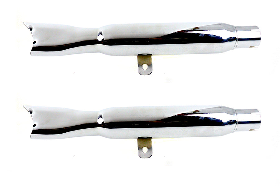 HARLEY Mini Fishtail Schalldämpfer-Set Chrom Passend für 0- Kundenspezifische Anwendung