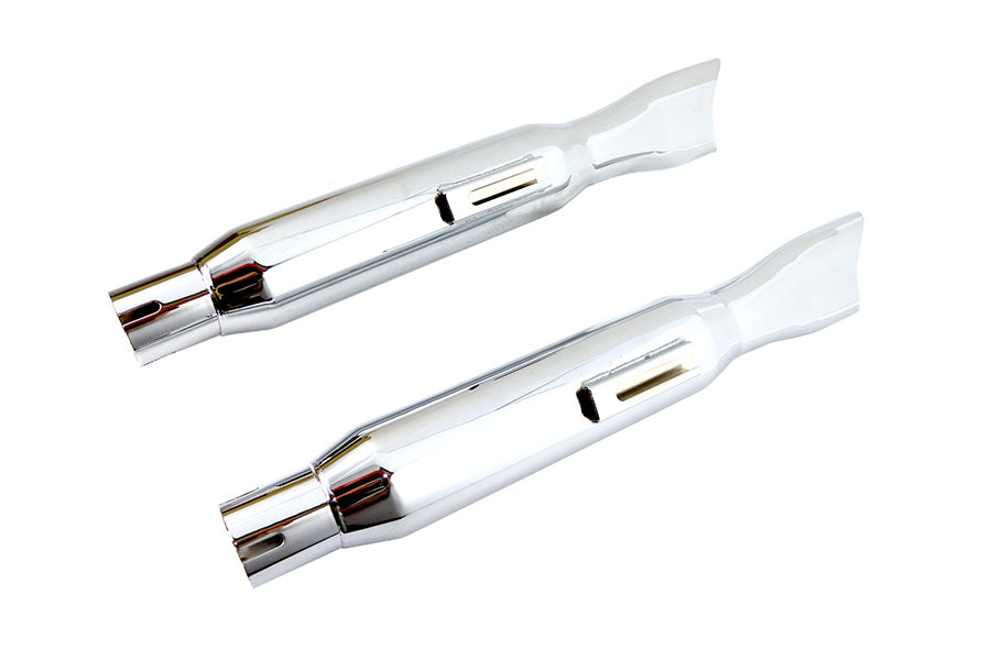 HARLEY Mini Fishtail Schalldämpfer-Set Chrom Passend für 0- Kundenspezifische Anwendung