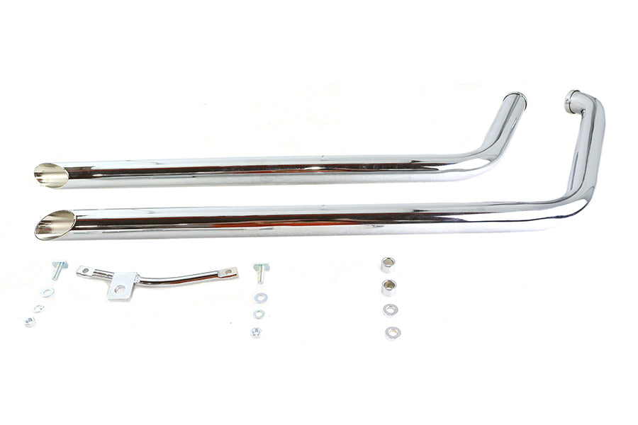 HARLEY 40 Zoll Shotgun Auspuffrohr-Satz passend für 1986-1999 FXST,