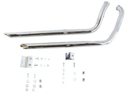 HARLEY 40 Zoll Schrotflinten-Auspuff-Dragpipe-Set Slash Cut Stil passend für 2007-2017 FXST,