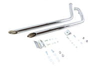 HARLEY 40 Zoll Schrotflinten-Auspuff-Dragpipe-Set Slash Cut Stil passend für 2007-2017 FXST,