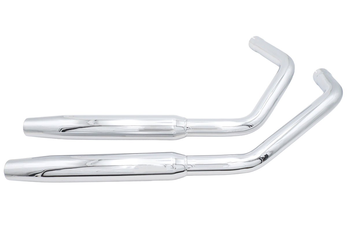 HARLEY Ultima nahtloses konisches Auspuffsystem Chrom passend für 1957–1978 XL,