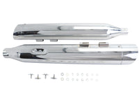 HARLEY Wyatt Gatling Schalldämpfer-Set Chrom mit Chrom-Slash-Up-Endkappen passend für FLT Modelle ab 2017,
