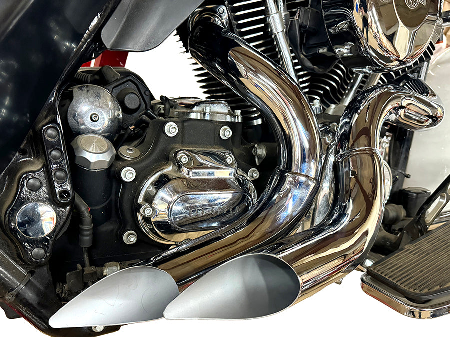 HARLEY Curvado Krümmer-Set Chrom Passend für 1987-2017 FLST, 1987-2017 FXST,