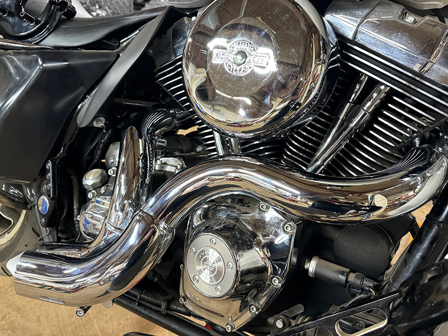 HARLEY Curvado Krümmer-Set Chrom Passend für 1987-2017 FLST, 1987-2017 FXST,