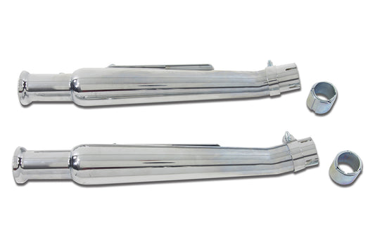 HARLEY Right Side Chrome 20 inch Megaphone Upsweep Slip On Muffler fits 0-  Custom, application 0-  Custom, application