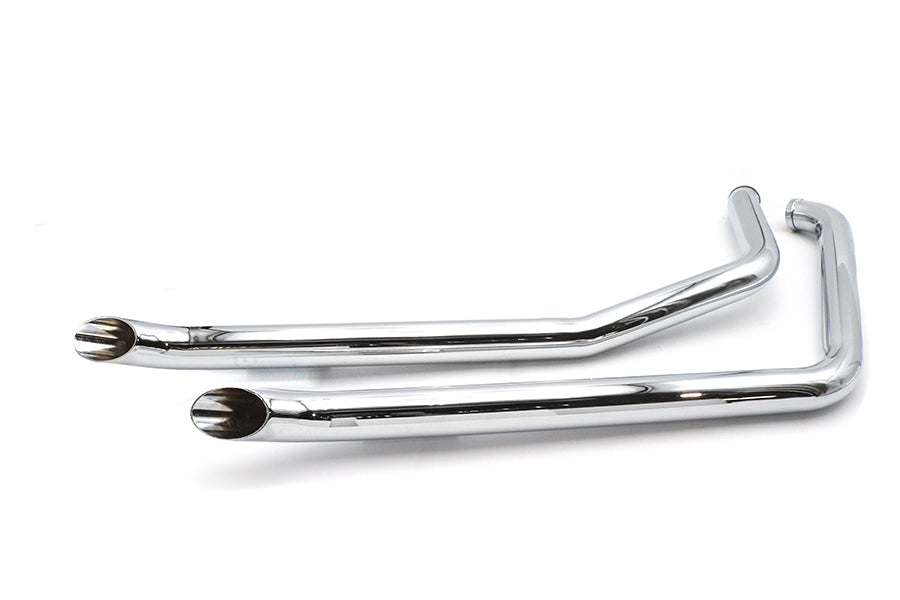 HARLEY Auspuff Drag Pipe Set Goose passend für 1986-1999 FXST,