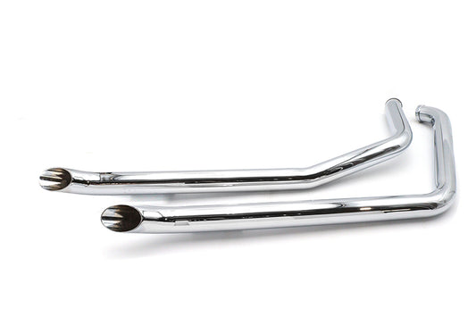 HARLEY Auspuff Drag Pipe Set Goose passend für 1986-1999 FXST,