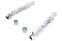 HARLEY Chrome 20 Zoll Megaphone Upsweep Slip-On Schalldämpfer-Set passend für 0- Custom, Anwendung 0- Custom,