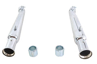 HARLEY Chrome 20 Zoll Megaphone Upsweep Slip-On Schalldämpfer-Set passend für 0- Custom, Anwendung 0- Custom,