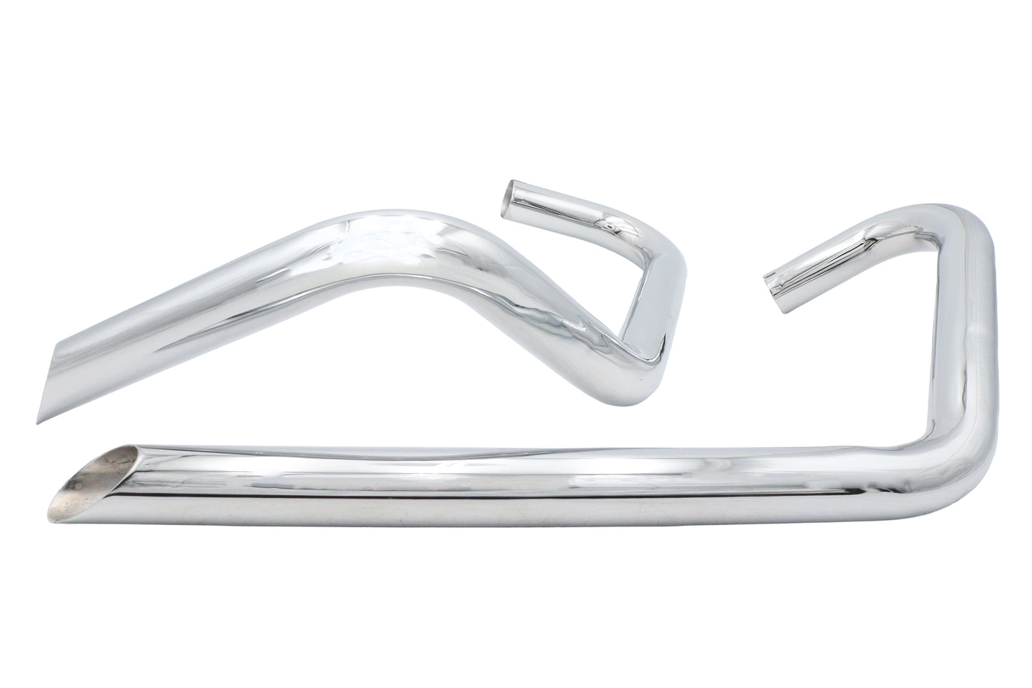 HARLEY Ultima Auspuffanlage, rechtsseitig, Drag Pipe Set Chrom Passend für 0-   , 650 Triumph Modelle mit 1-3/4 Außendurchmesser