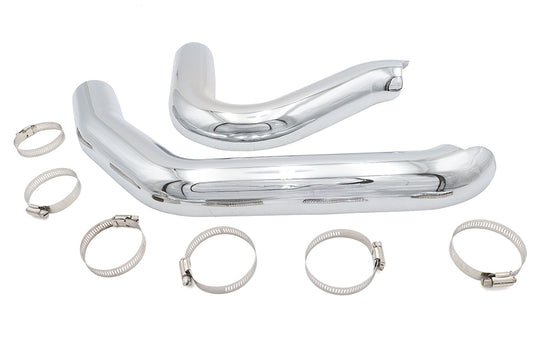 HARLEY Big Growl Heat Shield Set Chrome Fits 0-  Custom, all Big Growl exhausts