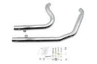 HARLEY Big Growl Auspuff Long Rifle Drag Pipe Set Chrom Passend für 1986-2005 FXST, 1986-2005 FLST,