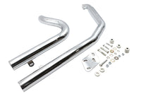 HARLEY Big Growl Auspuff Long Gun Drag Pipe Set Chrom Passt für 1986-2005 FLST, 1986-2005 FXST,