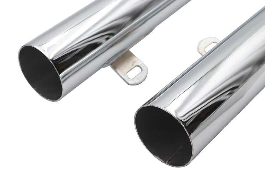 HARLEY Big Growl Auspuff Long Gun Drag Pipe Set Chrom Passt für 1986-2005 FLST, 1986-2005 FXST,