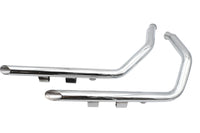HARLEY Ultima Auspuff 2 Zoll Drag Pipe Set Slash Cut Enden Passend für 2004-2006 XL,