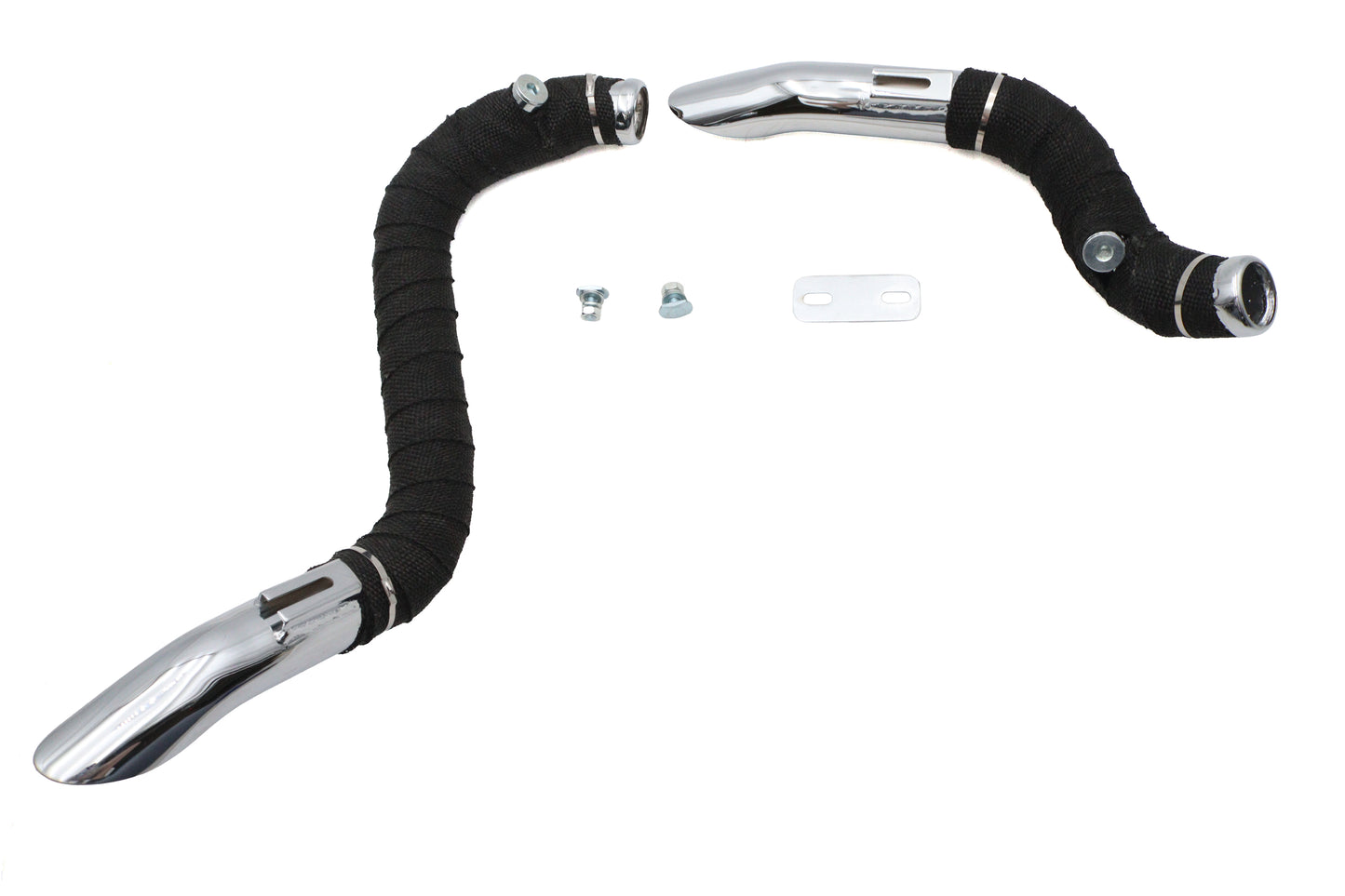 HARLEY Big Growl Auspuff Drag Pipe Short Shots Chrom Passend für 1984-2015 FLST,   1984-2015 FXST,   1991-