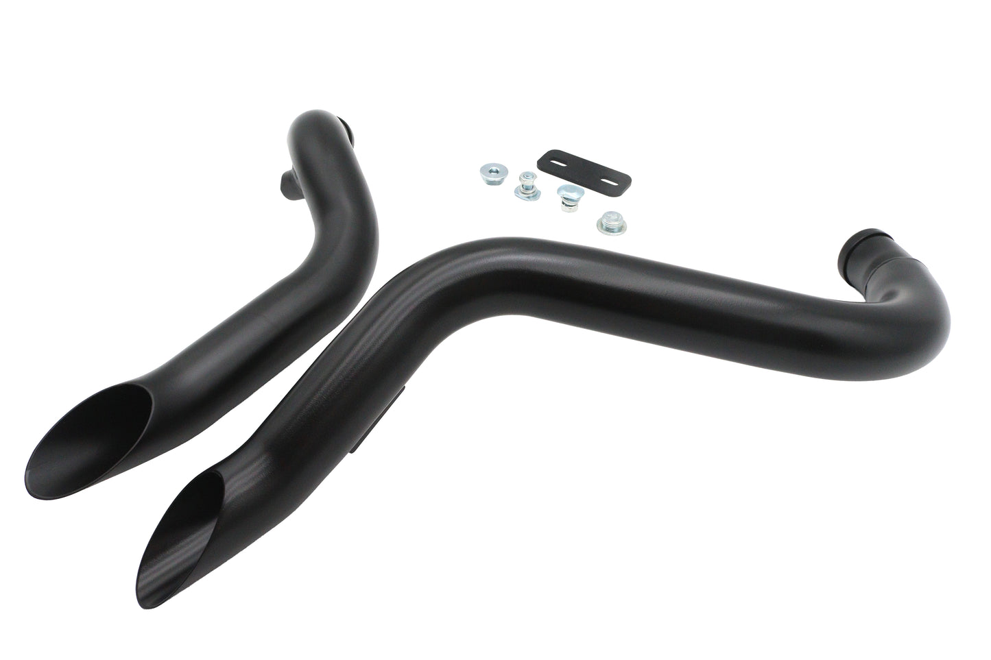 HARLEY Big Growl Auspuff Drag Pipe Short Shots Schwarz Passend für 1984-2015 FLST, 1984-2015 FXST, 1991-2
