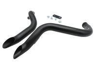HARLEY Big Growl Auspuff Drag Pipe Short Shots Schwarz Passend für 1984-2015 FLST, 1984-2015 FXST, 1991-2