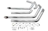 HARLEY Wyatt Gatling FXST Street Fighter Drag Pipe Set Chrom, passend für FXST 1986-2006,