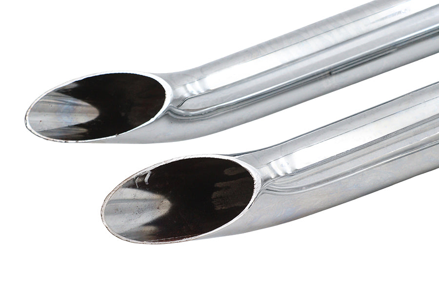 HARLEY Wyatt Gatling FXST Street Fighter Drag Pipe Set Chrom, passend für FXST 1986-2006,