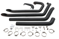 HARLEY Wyatt Gatling FXST Street Fighter Drag Pipe Set Schwarz passend für 2007-UP FXST,