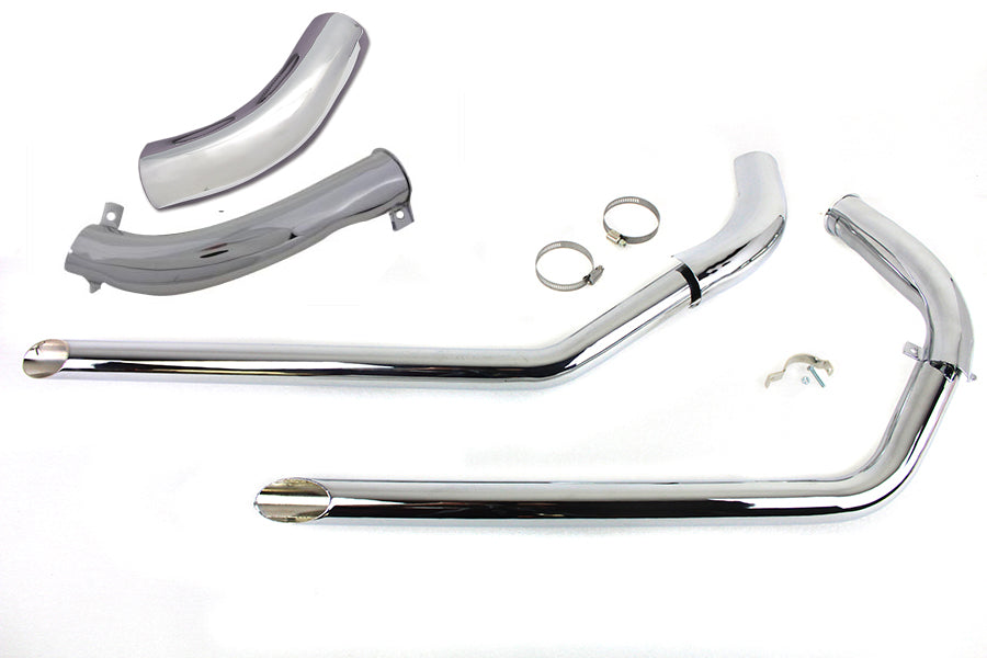 HARLEY Wyatt Gatling Auspuff Drag Pipe Set Slash Cut Ends passend für 1957-1978 XL, 1980-1985 XL,