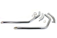 HARLEY Wyatt Gatling Auspuff Drag Pipe Set Slash Cut Ends passend für 1957-1978 XL, 1980-1985 XL,