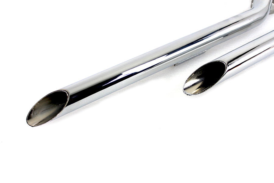 HARLEY Wyatt Gatling Auspuff Drag Pipe Set Slash Cut Ends passend für 1957-1978 XL, 1980-1985 XL,