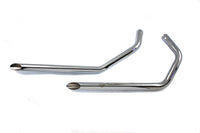 HARLEY Wyatt Gatling Exhaust Drag Pipe Set Slash Cut Ends fits 1957-1978 XL,  1980-1985 XL,