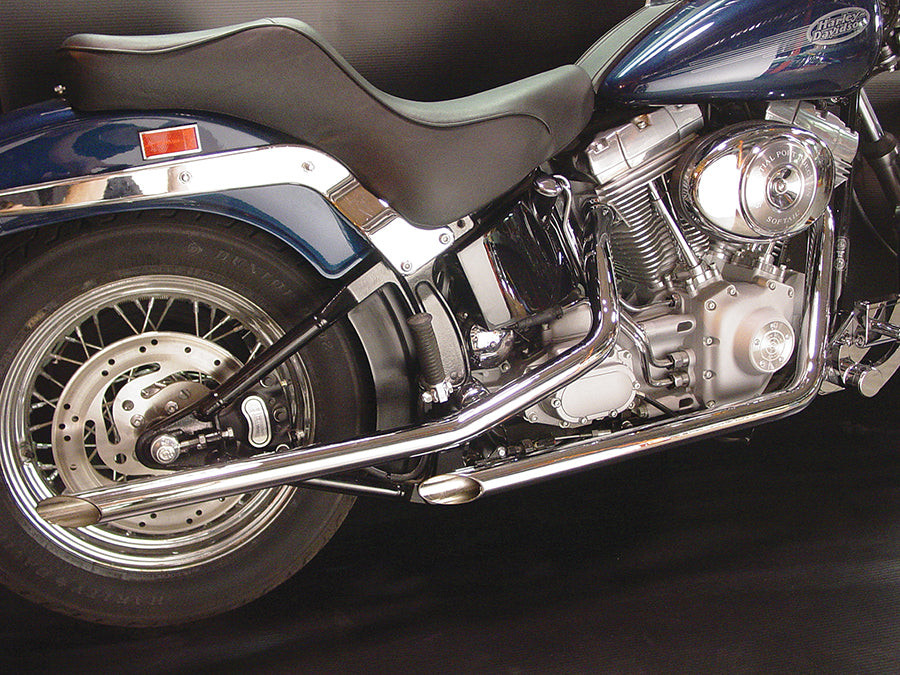 ハーレー エキゾーストドラッグパイプセット スラッシュカットエンド 1986-2006 FXST用