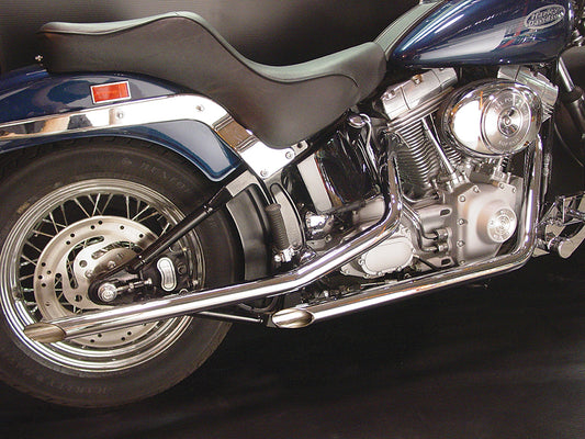HARLEY Auspuffanlage Drag Pipe Slash Cut Enden passend für 1986-2006 FXST,