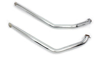 HARLEY MCM Auspuff Drag Pipe Set Slash Cut Chrom Passend für 1971-1984 FX,