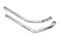 HARLEY MCM Auspuff Drag Pipe Set Slash Cut Chrom Passend für 1971-1984 FX,