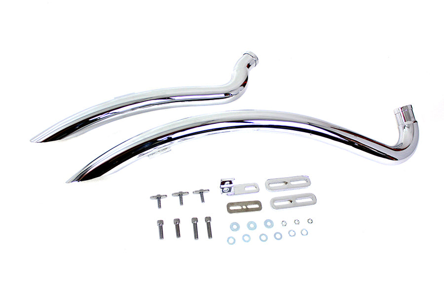 HARLEY Krümmer-Auspuffanlage mit gebogenem Radius passend für XL 1986–2003,
