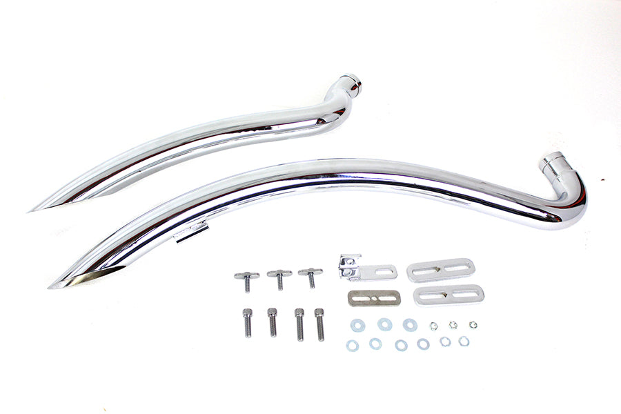 HARLEY Krümmer-Auspuffanlage mit gebogenem Radius passend für XL 1986–2003,