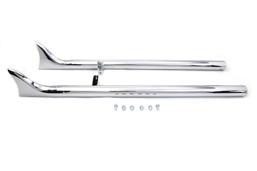HARLEY Indian Straight Fishtail Set Chrom passend für Chief ab 2015,