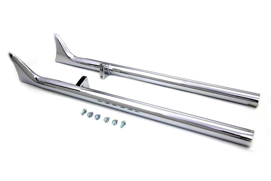 HARLEY Indian Straight Fishtail Set Chrom passend für Chief ab 2015,