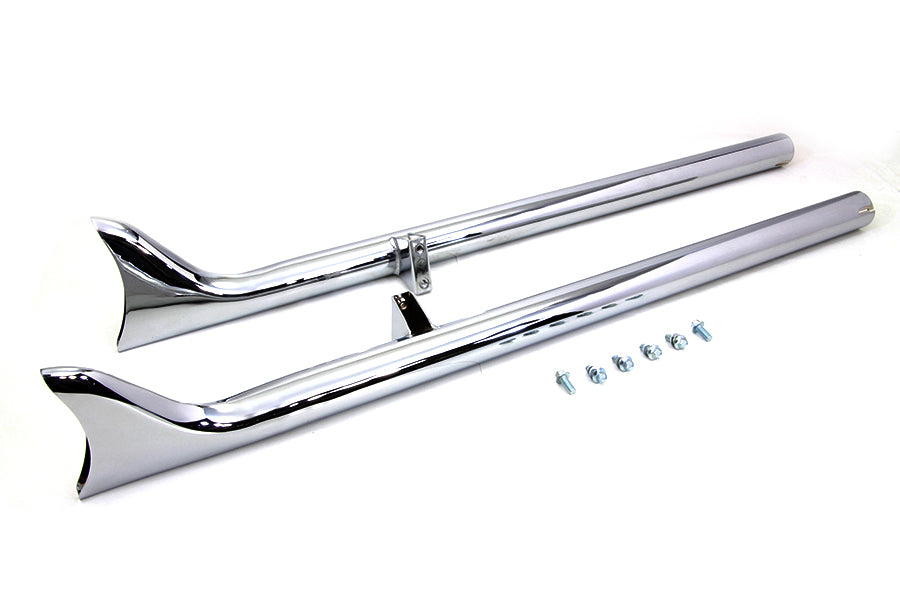 HARLEY Indian Straight Fishtail Set Chrom passend für Chief ab 2015,
