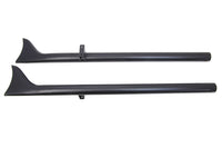 HARLEY Indian Straight Fishtail Set Schwarz Passend für Chief ab 2015