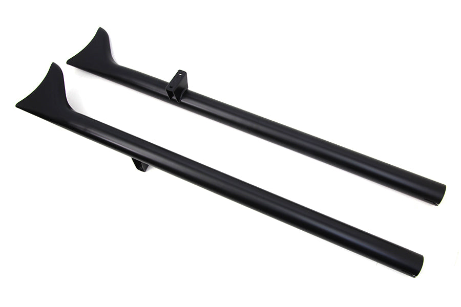 HARLEY Indian Straight Fishtail Set Schwarz Passend für Chief ab 2015