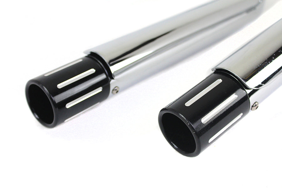 HARLEY MCM 2-1/4 Zoll Vortex Drag Pipe Set Passend für 1986-2003 XL,